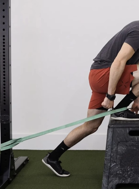 距骨牵拉阻力带下蹲不全练勾脚踝关节活动度康复足背屈受限拉力器