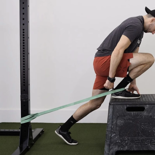 距骨牵拉阻力带下蹲不全练勾脚踝关节活动度康复足背屈受限拉力器