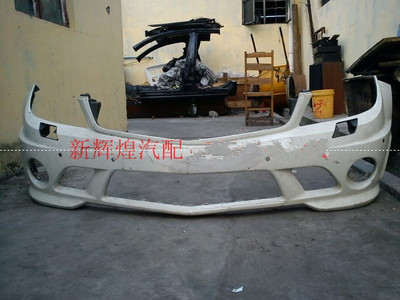 奔驰W204 C63前保险杠 C63前杠C63包围AMG版拆车件