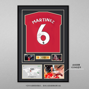 小李子:马丁内斯亲签曼联2022-23主场签名球衣（含ICONS证书）