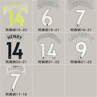 小李子26赛季阿森纳足球服球衣正版单印号印字萨卡赖斯(单号码)