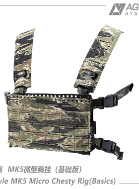 AS机敏系统 SS风格MK5胸挂基础版 组合背心FCSK LV119 虎斑500D