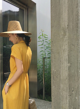 mali玛丽INS同款草帽大檐蒲草舞台走秀凹造型防晒沙滩遮阳帽女