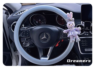 汽车把套可爱礼服周年星黛露卡通高级蓝色方向盘套女生StellaLou