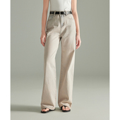 ｜复古水洗压褶纹理直筒阔腿长裤 PALO WIETING｜牛仔裤 25春夏新