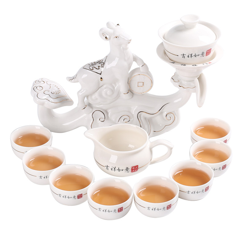 品匠福转转对字出水十二生肖艺术茶具礼盒装创意茶具特价包邮