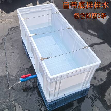 周转箱底部排水龟缸底部排水带排水乌龟缸底部排水下排水周转箱