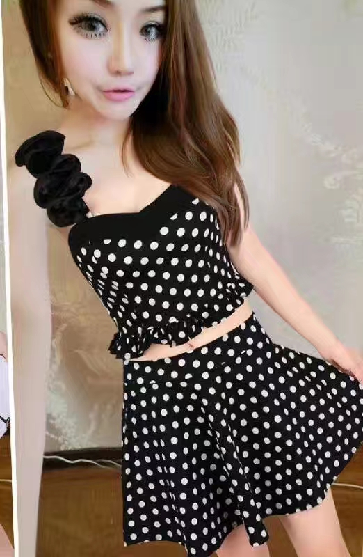 夏季酷女孩辣妹穿搭女团甜辣风女装吊带短裙两件套装裙炸街连衣裙