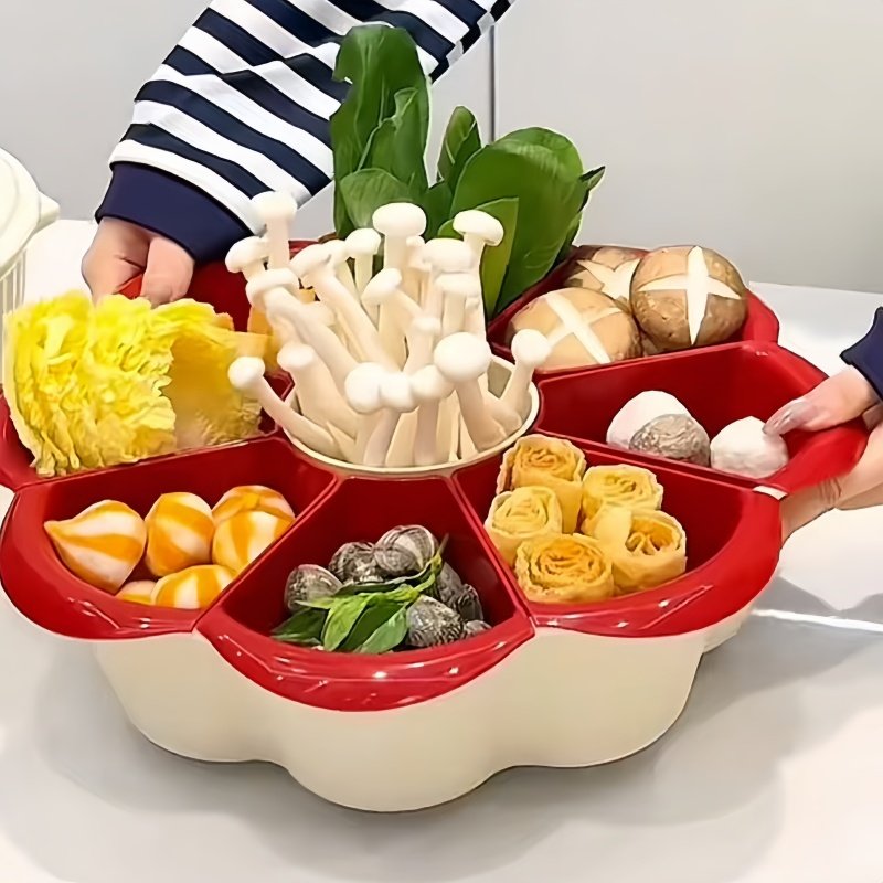 家用厨房火锅配菜盘分格蔬菜拼盘沥水托盘多层收纳叠加备菜盘神器,厨房/烹饪用具,配菜/备菜盘,淘宝优惠券,粉丝福利购,淘宝优惠卷