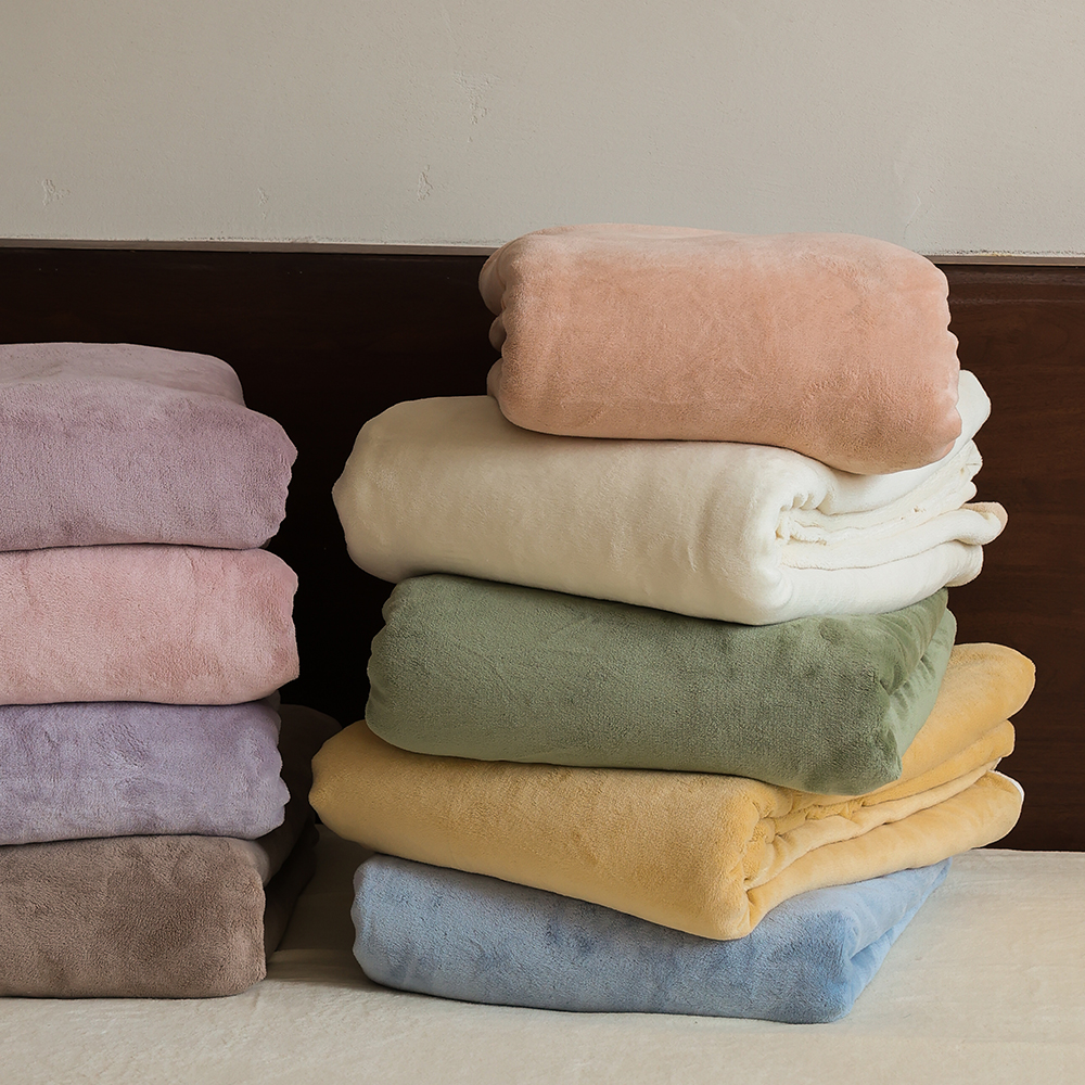 纯色双拼加厚牛奶绒被套珊瑚绒