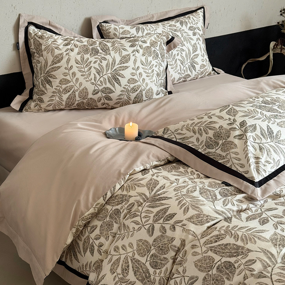 复古美式100S长绒棉磨毛四件套