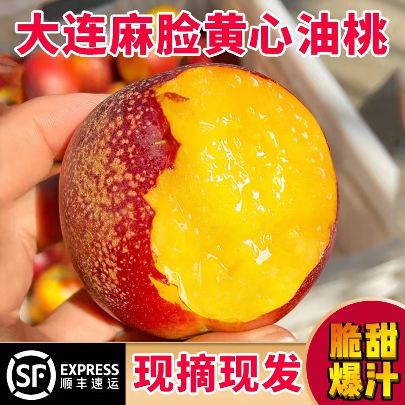 大连黄心油桃当季新鲜孕妇水果脆甜大油桃子整箱油桃水果孕妇油桃