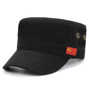 中国五星红旗时尚 休闲防晒遮阳帽 平顶帽百搭鸭舌帽简约棒球帽男士
