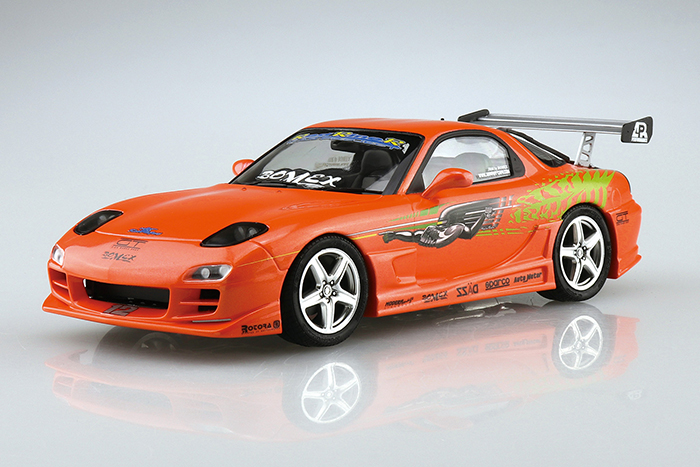 青岛社 1/24拼装汽车模型 Mazda BOMEX FD3S RX-7`99 06399