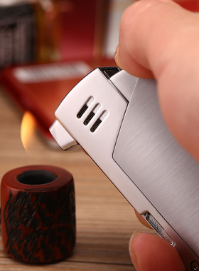 日本王子打火机烟斗专用火机电子斜火苗明火工具个性点火器礼物
