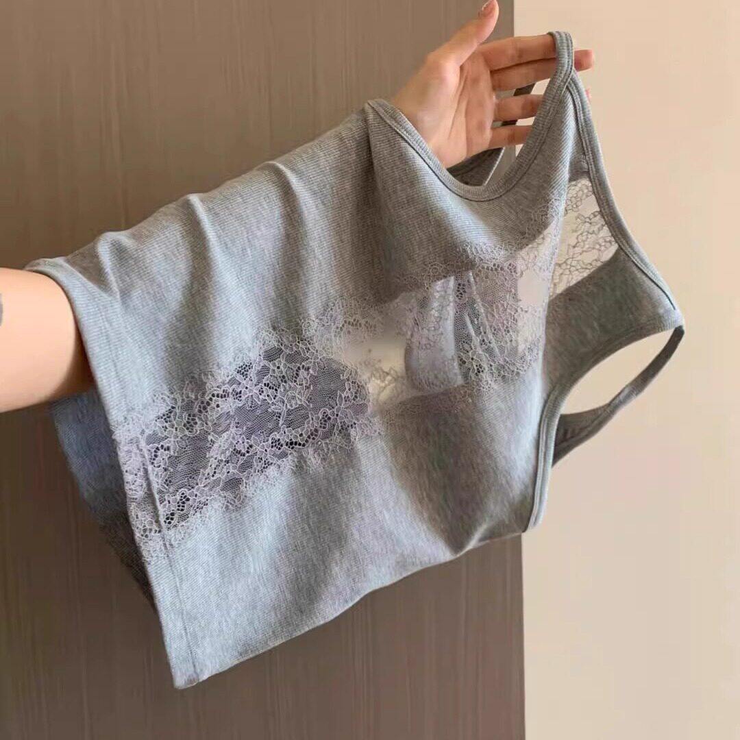 气质设计感洋派小众吊带背心女夏外穿带胸垫辣妹内搭美背上衣