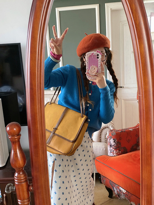 其他腈纶单排扣开衫纯色毛衫