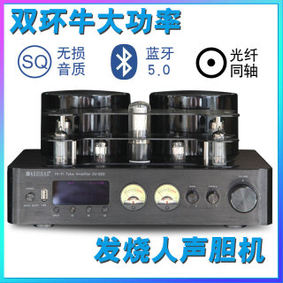 英国发烧胆机功放家用HiFi双牛大功率电子管胆管U盘无损蓝牙5.0