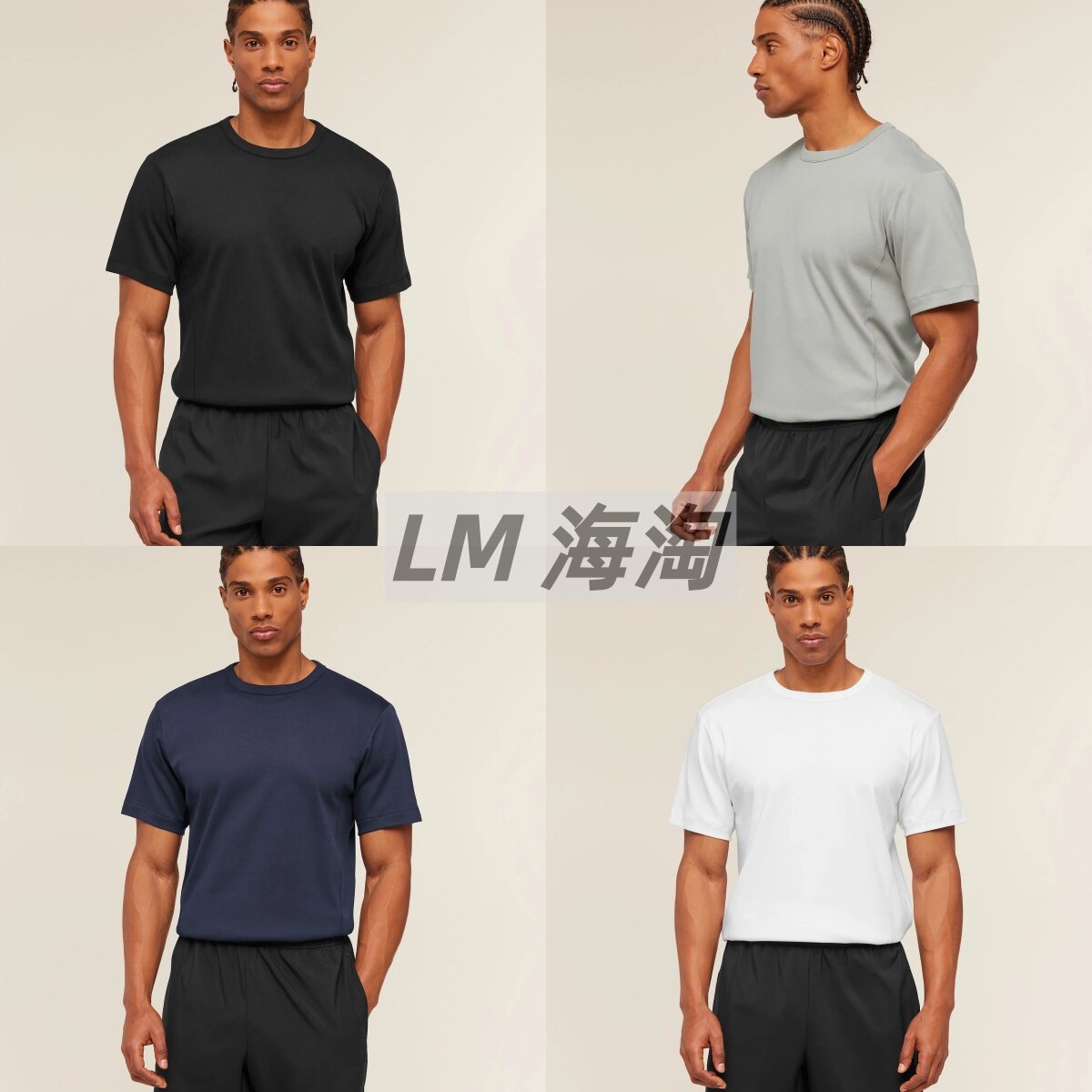 正品代购GYMSHARK Off Duty男士透气舒适简单运动短袖健身休闲T恤