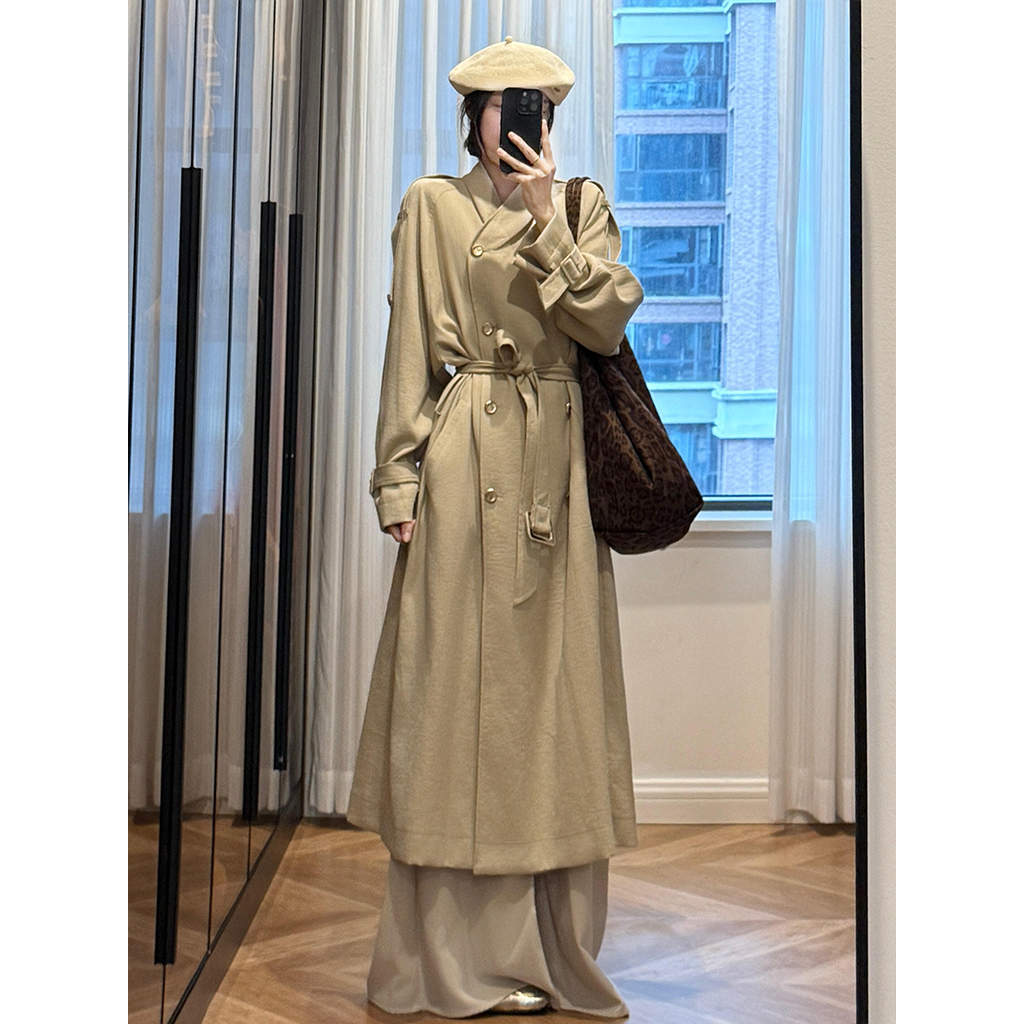 FBB WORKS 萝莉家 巨好看风衣女中长款外套高个子大衣早秋穿搭