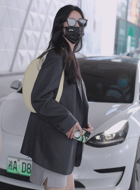 FBB WORKS 明星同款春季新款廓形灰色西装新款宽松休闲宽肩外套女