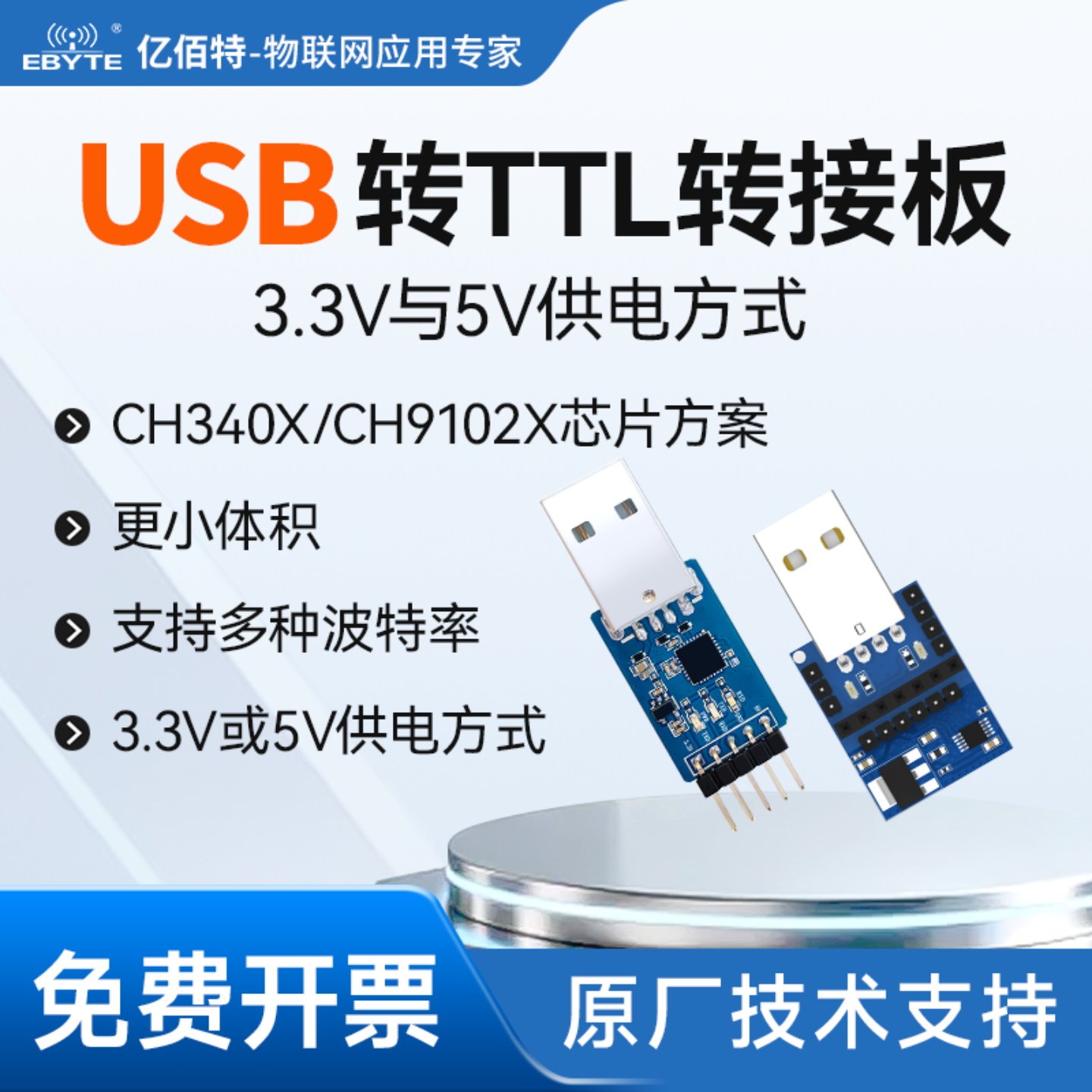 CP2102无线模块测试板|USB转TTL串口|我司E30以后型号|超PL2303HX