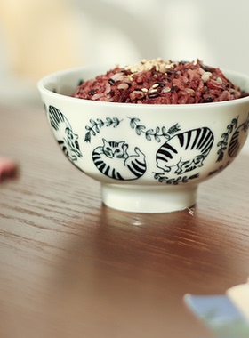 日本进口UNICOM松尾美雪陶瓷饭碗釉下彩高颜值米饭碗设计师餐具