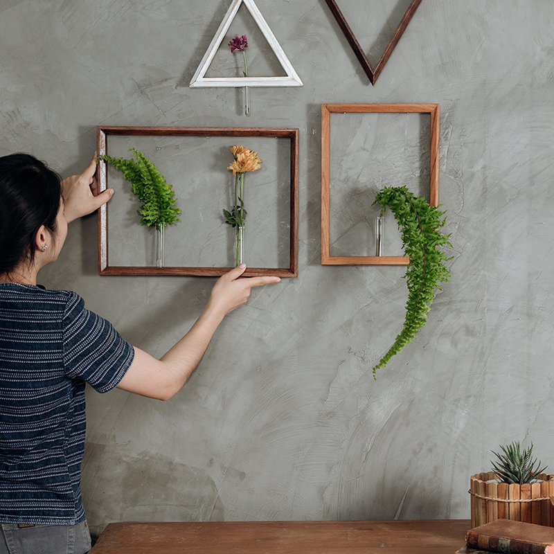 mokushin框架天然木立体装饰品