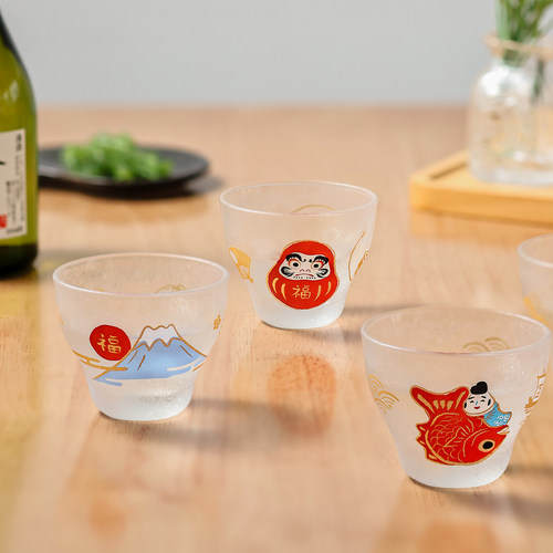 日本aderia石冢硝子生肖小酒杯