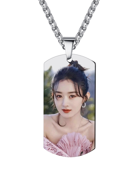 定制彩色照片项链耐磨损可水洗