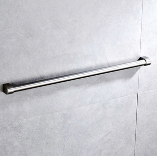 厨房304不锈钢铲勺悬挂挂钩挂杆置物架横杆圆管挂架加厚打孔单杆