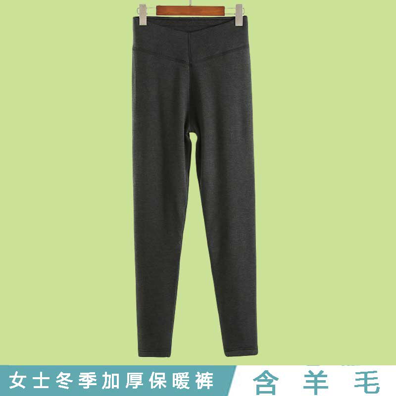 棉裤女羊毛冬天防寒新款高腰紧身修身显瘦贴身打底加绒加厚保暖裤