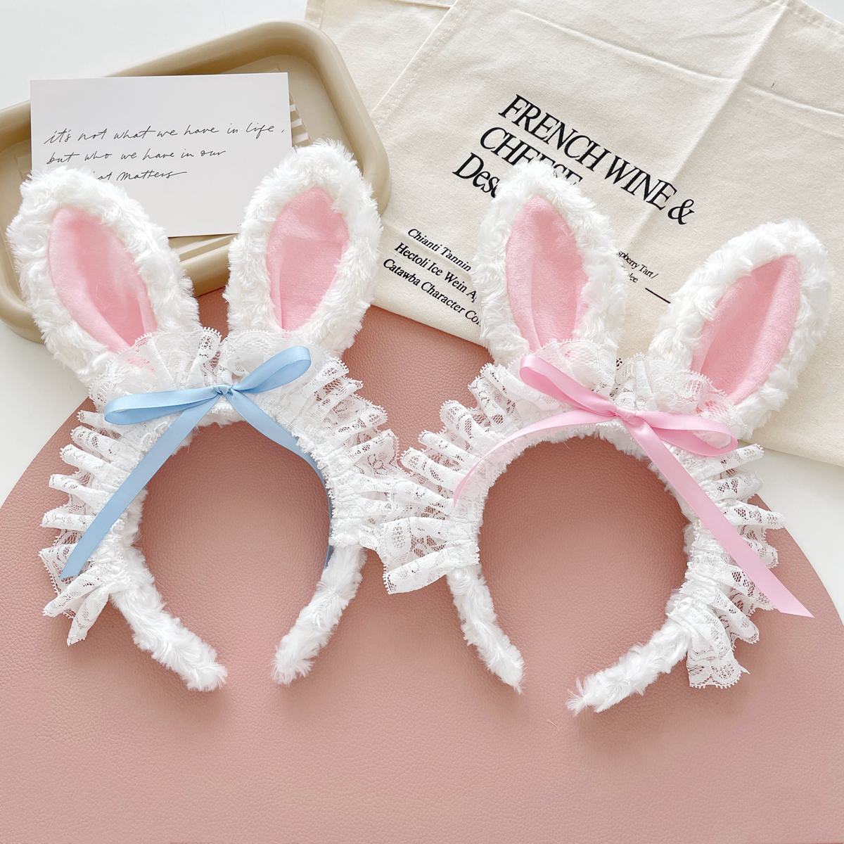 在逃公主蕾丝兔耳朵发箍头箍发卡