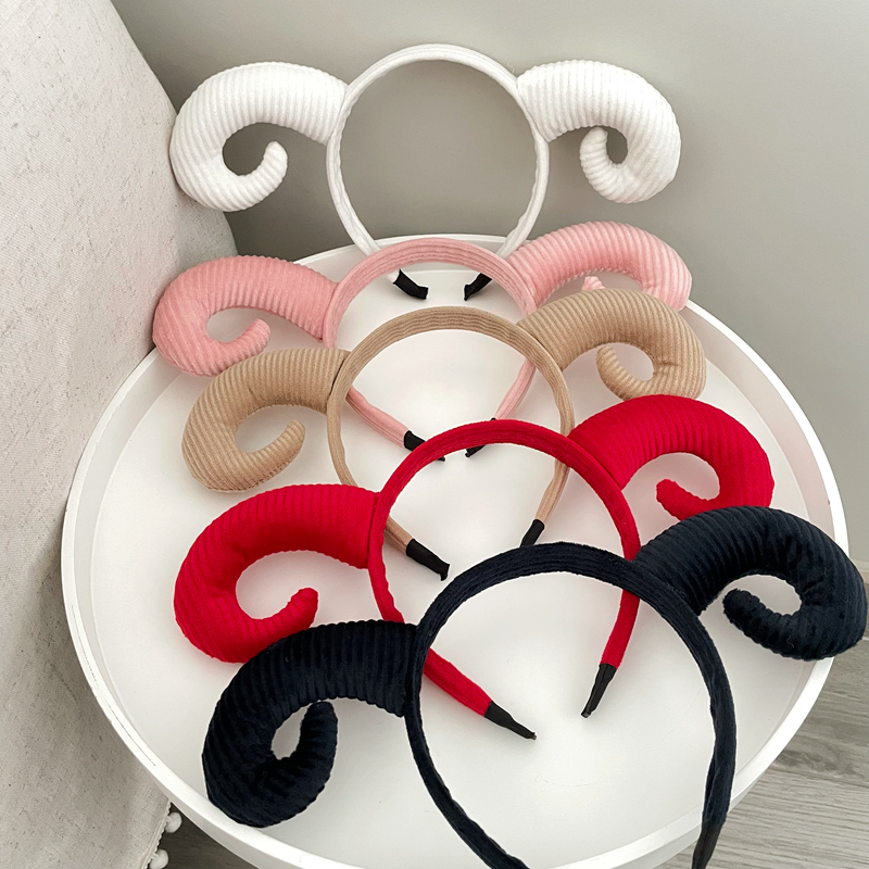 甜美风头箍卡通动物羊角