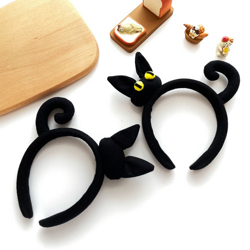 黑色洗脸卡通夸张万圣节小猫发箍