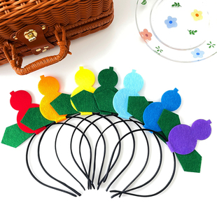 搞笑沙雕头饰葫芦娃造型发箍卡通头箍搞怪发饰小孩发卡成人通用