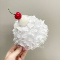Cute cherry cake, birthday hat, hairpin, bow, lace hairpin, small clip, hairball, cute girl headwear thumbnail 6