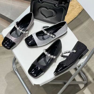 爱意小香风法式玛丽珍平底单鞋