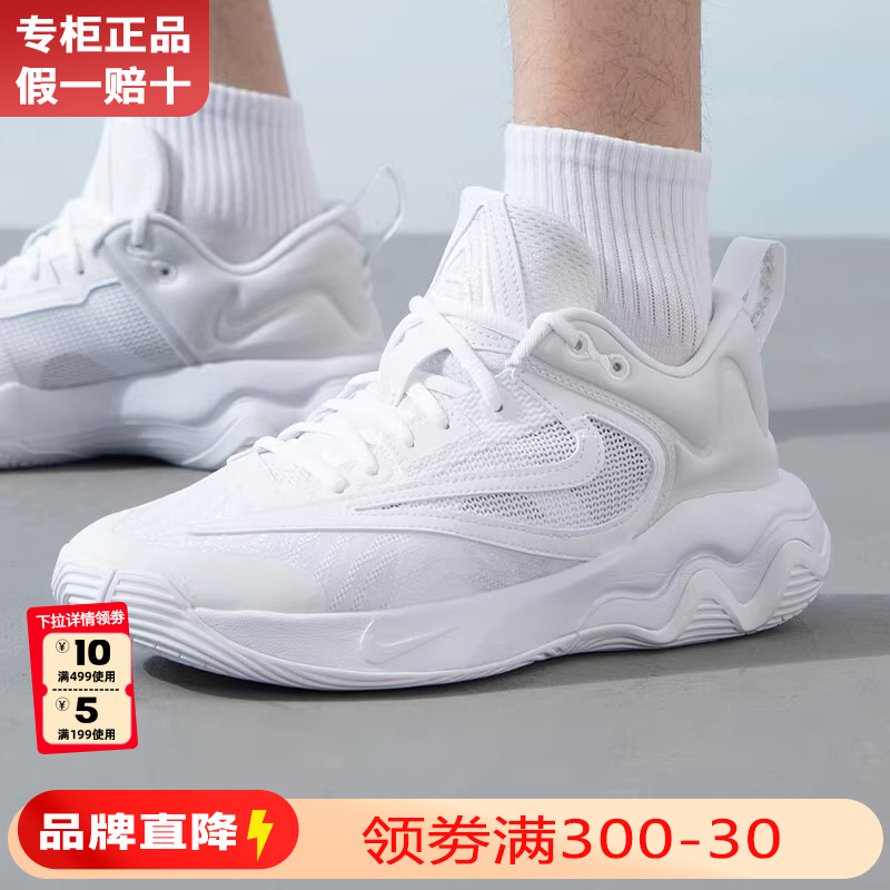 nike耐克休闲男鞋官方正品字母哥3倒钩运动实战篮球鞋DZ7534-102