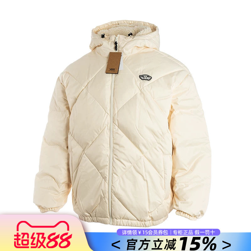VANS范斯男装羽绒服潮流运动休闲保暖连帽夹克外套男VN000FBZ3KS