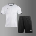 [Quick-Drying Suit] Haoyue White + Black Shorts [No Pockets]