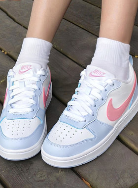 Nike耐克女鞋26春季新款白蓝粉酷低帮板鞋休闲轻便板鞋IQ2725-101
