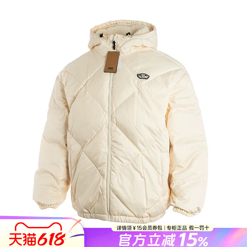 VANS范斯男装羽绒服潮流运动休闲保暖连帽夹克外套男VN000FBZ3KS