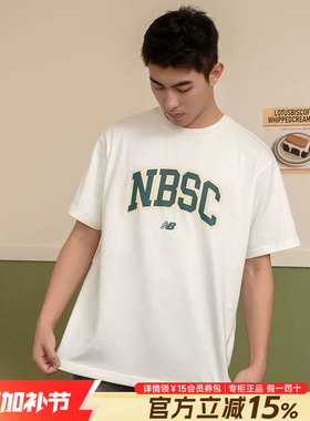 New Balance NB男女短袖夏季新款运动服复古上衣透气T恤AMT42322