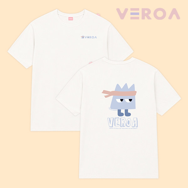 韩国2026秋冬VEROA新品羽毛球服短袖男女同款运动装速干T恤黑白11
