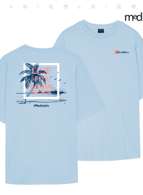 韩国2025春夏meditation新品羽毛球服短袖男女同款运动速干T两色