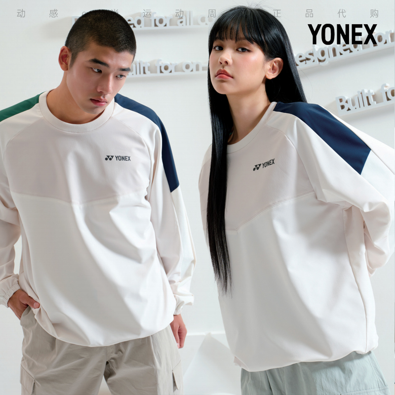 2024秋冬新款YONEX尤尼克斯韩国羽毛球服长袖 男女同款休闲上衣2
