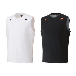 2025秋冬新款YONEX尤尼克斯韩国羽毛球服无袖男款速干T背心安赛龙