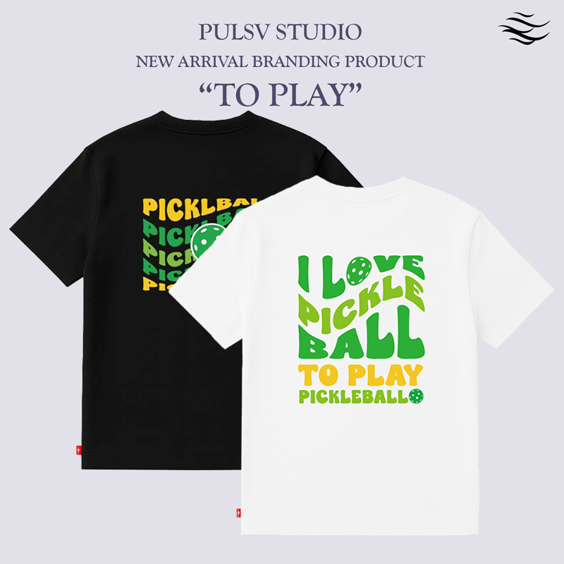 2025秋冬新品PULSV韩国羽毛球服男女同款速干运动短袖上衣匹克球1