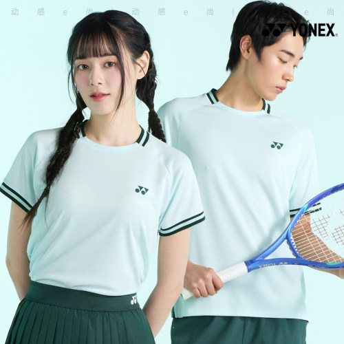 2025春夏新款YONEX尤尼克斯韩国网球服短袖男女款透气运动上衣T5